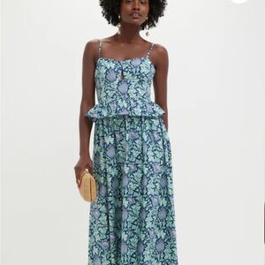 Hyacinth House Floral Peplum Dress